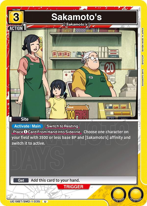 Image for Sakamoto's (UE19BT/SMD-1-035) (UE19BT: SAKAMOTO DAYS) - Union Arena