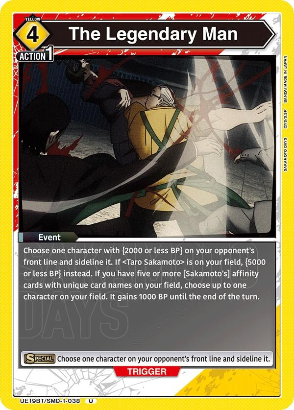 Image for The Legendary Man (UE19BT/SMD-1-038) (UE19BT: SAKAMOTO DAYS) - Union Arena