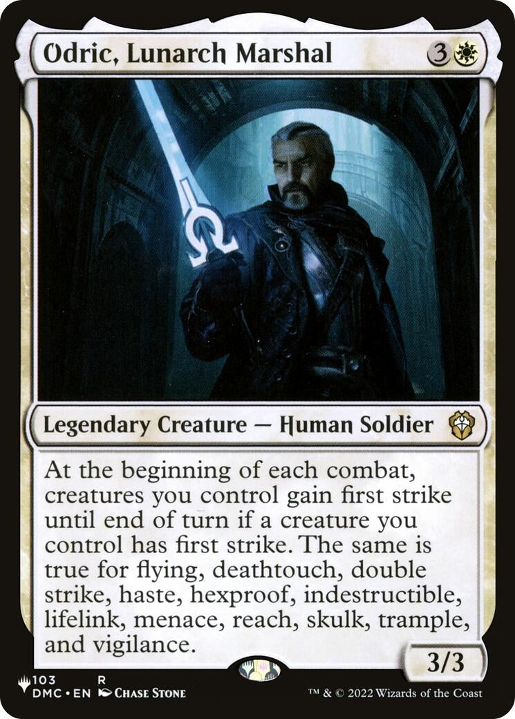 Image for Odric, Lunarch Marshal (DMC) (103) (The List Reprints) - Magic: The Gathering