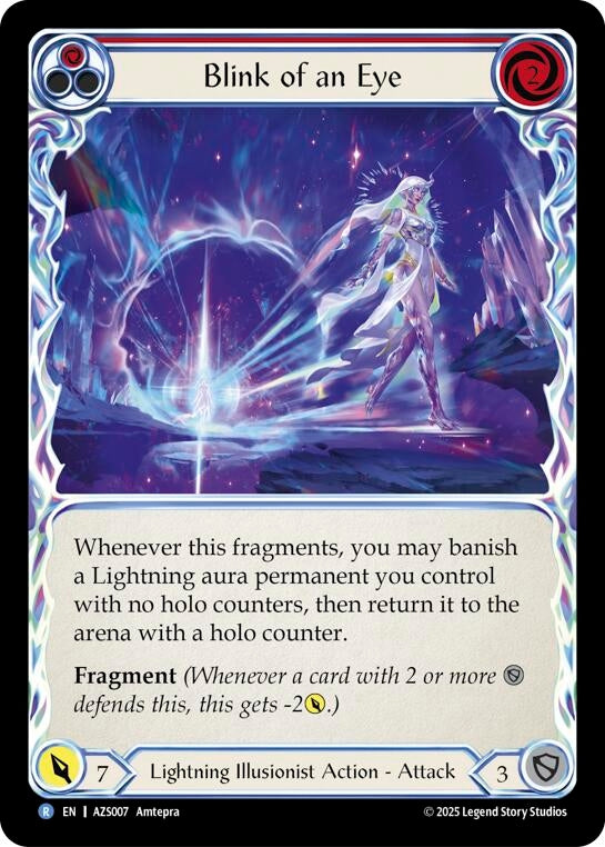 Image for Blink Of An Eye (Red) (AZS007) (Armory Deck: Zyggy) - Flesh and Blood TCG