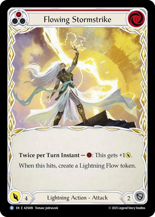 Image for Flowing Stormstrike (Red) (AZS009) (Armory Deck: Zyggy) - Flesh and Blood TCG