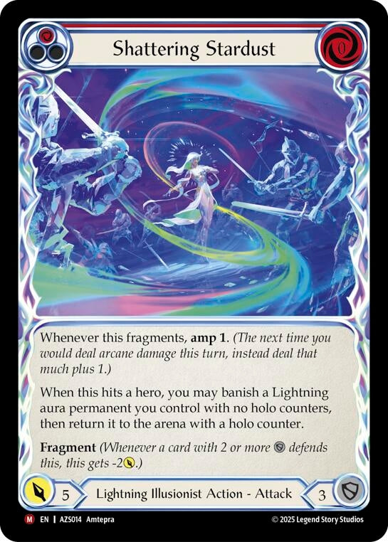 Image for Shattering Stardust (Red) (AZS014) (Armory Deck: Zyggy) - Flesh and Blood TCG