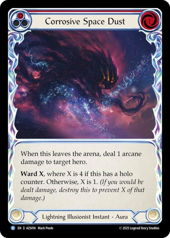 Image for Corrosive Space Dust (Red) (AZS016) (Armory Deck: Zyggy) - Flesh and Blood TCG
