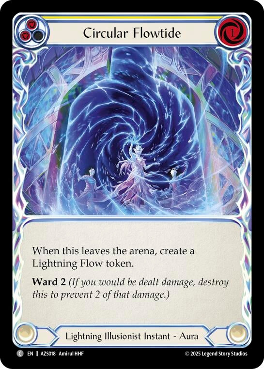 Image for Circular Flowtide (Yellow) (AZS018) (Armory Deck: Zyggy) - Flesh and Blood TCG