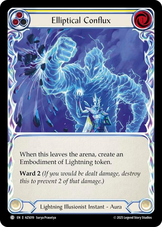 Image for Elliptical Conflux (Yellow) (AZS019) (Armory Deck: Zyggy) - Flesh and Blood TCG