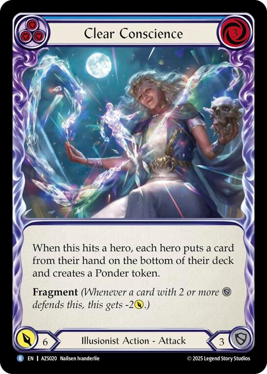 Image for Clear Conscience (Blue) (AZS020) (Armory Deck: Zyggy) - Flesh and Blood TCG