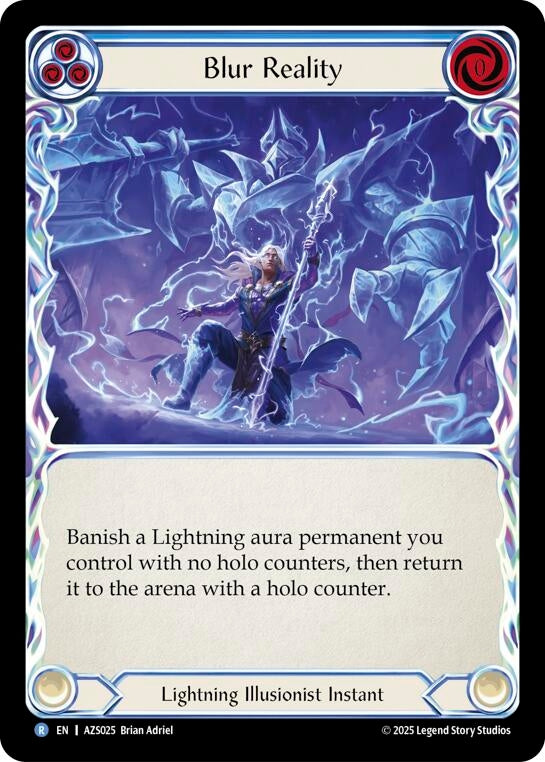 Image for Blur Reality (Blue) (AZS025) (Armory Deck: Zyggy) - Flesh and Blood TCG