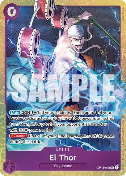 Image for El Thor (Premium Card Collection -Best Selection Vol. 6-) (OP15-075) (One Piece Promotion Cards) - One Piece Card Game
