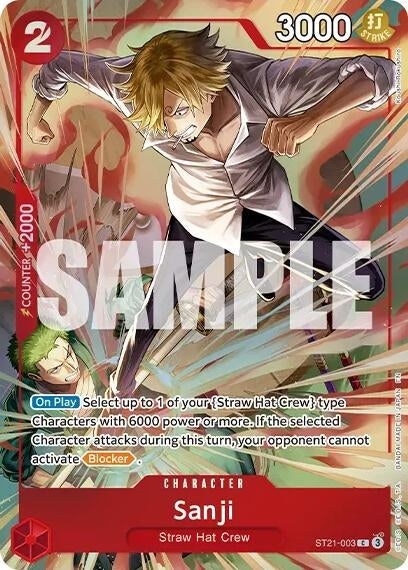 Image for Sanji (Premium Card Collection -Best Selection Vol. 6-) (ST21-003) (One Piece Promotion Cards) - One Piece Card Game