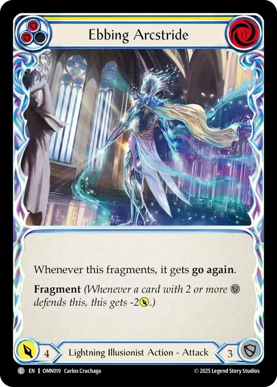 Image for Ebbing Arcstride (Yellow) (OMN019) (Omens of the Third Age) - Flesh and Blood TCG