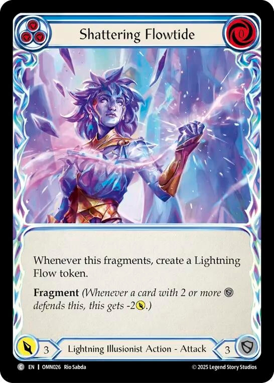Image for Shattering Flowtide (Blue) (OMN026) (Omens of the Third Age) - Flesh and Blood TCG