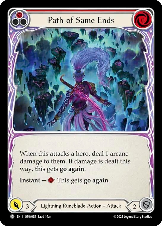 Image for Path of Same Ends (Red) (OMN065) (Omens of the Third Age) - Flesh and Blood TCG