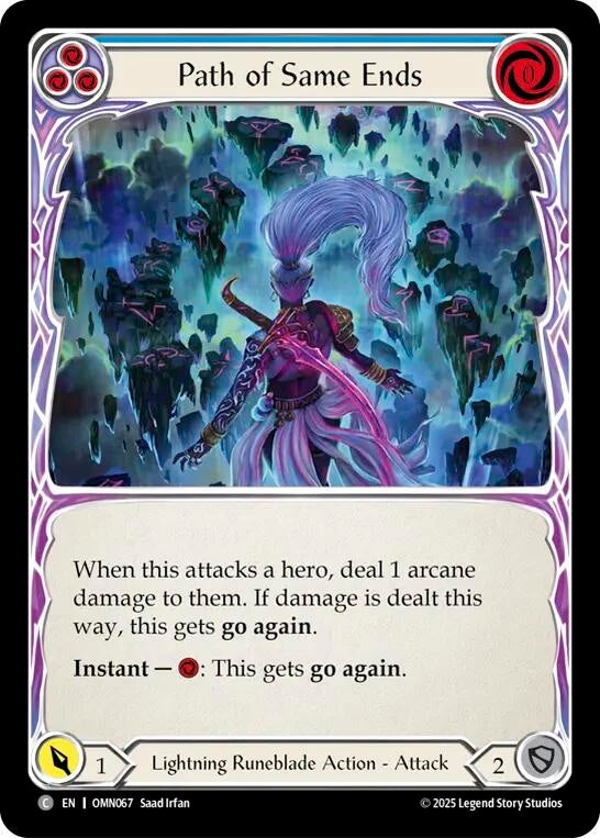 Image for Path of Same Ends (Blue) (OMN067) (Omens of the Third Age) - Flesh and Blood TCG