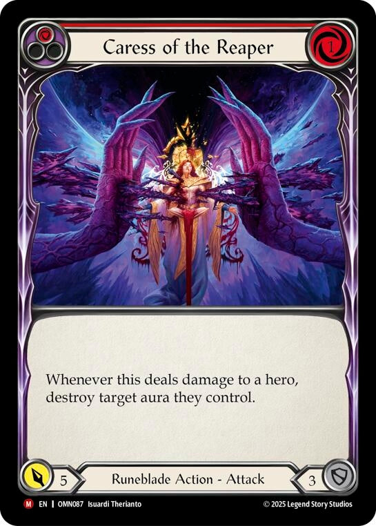Image for Caress of the Reaper (OMN087) (Omens of the Third Age) - Flesh and Blood TCG