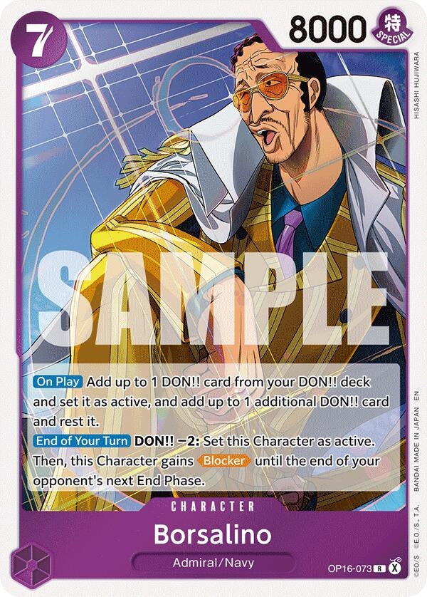 Image for Borsalino (OP16-073) (The Time of Battle) - One Piece Card Game