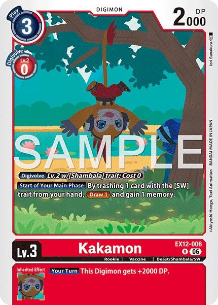 Image for Kakamon (EX12-006 R) (Digital World Shambala) (EX-12) - Digimon Card Game