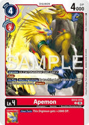 Image for Apemon (EX12-012 C) (Digital World Shambala) (EX-12) - Digimon Card Game