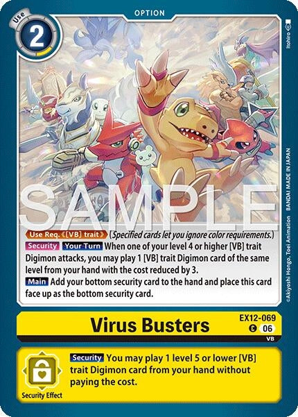 Image for Virus Busters (EX12-069 C) (Digital World Shambala) (EX-12) - Digimon Card Game