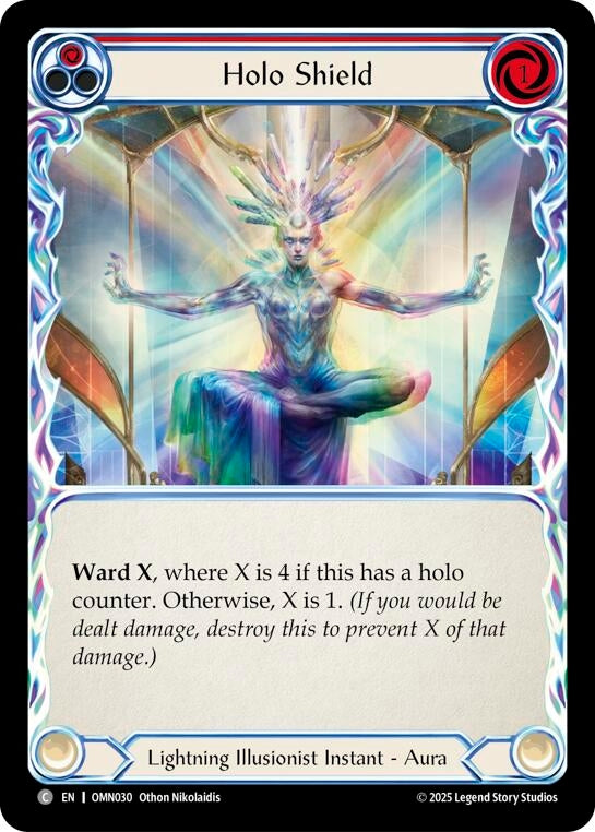 Image for Holo Shield (Red) (OMN030) (Omens of the Third Age) - Flesh and Blood TCG