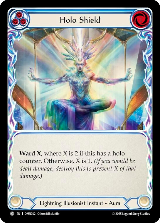 Image for Holo Shield (Blue) (OMN032) (Omens of the Third Age) - Flesh and Blood TCG