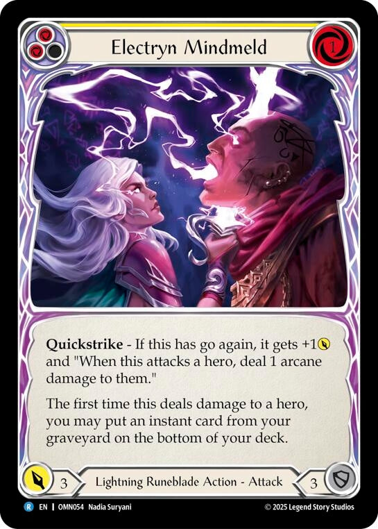 Image for Electryn Mindmeld (Yellow) (OMN054) (Omens of the Third Age) - Flesh and Blood TCG