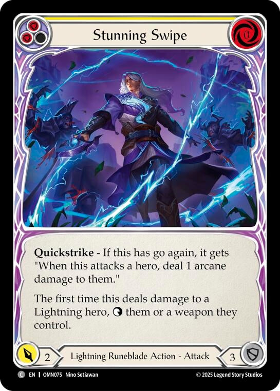 Image for Stunning Swipe (Yellow) (OMN075) (Omens of the Third Age) - Flesh and Blood TCG