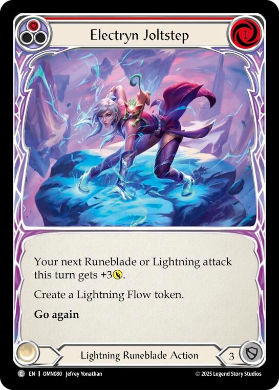 Image for Electryn Joltstep (Red) (OMN080) (Omens of the Third Age) - Flesh and Blood TCG