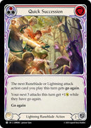 Image for Quick Succession (Red) (OMN083) (Omens of the Third Age) - Flesh and Blood TCG