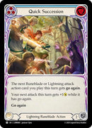 Image for Quick Succession (Blue) (OMN085) (Omens of the Third Age) - Flesh and Blood TCG