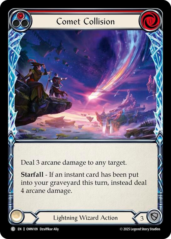 Image for Comet Collision (Red) (OMN109) (Omens of the Third Age) - Flesh and Blood TCG