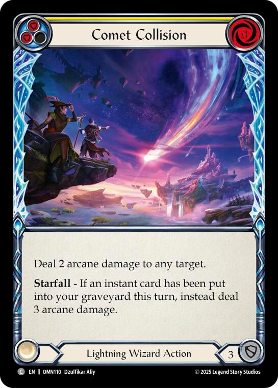 Image for Comet Collision (Yellow) (OMN110) (Omens of the Third Age) - Flesh and Blood TCG