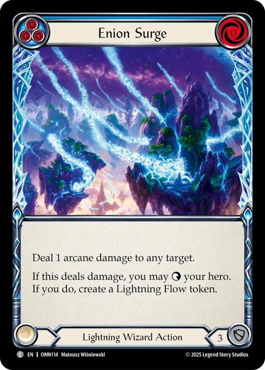 Image for Enion Surge (Blue) (OMN114) (Omens of the Third Age) - Flesh and Blood TCG