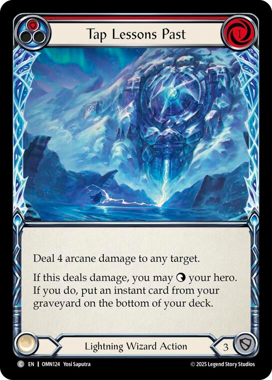 Image for Tap Lessons Past (Red) (OMN124) (Omens of the Third Age) - Flesh and Blood TCG