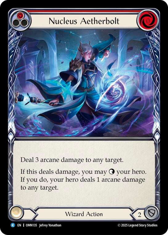 Image for Nucleus Aetherbolt (Red) (OMN135) (Omens of the Third Age) - Flesh and Blood TCG