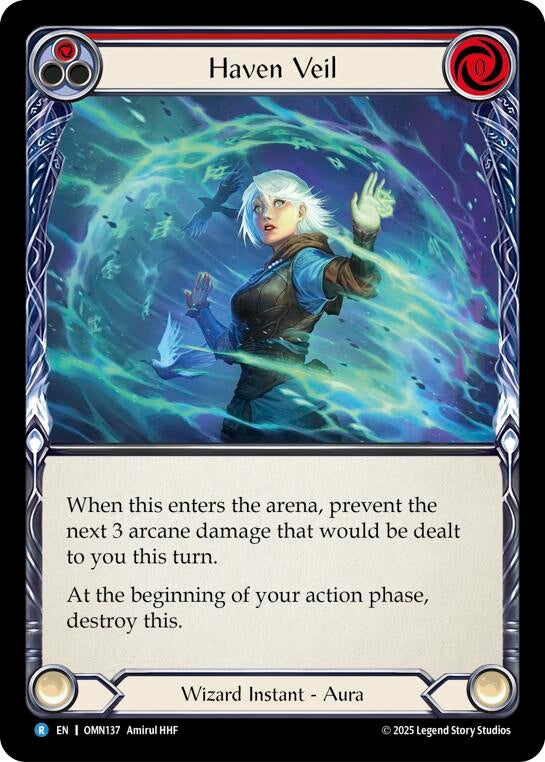Image for Haven Veil (Red) (OMN137) (Omens of the Third Age) - Flesh and Blood TCG