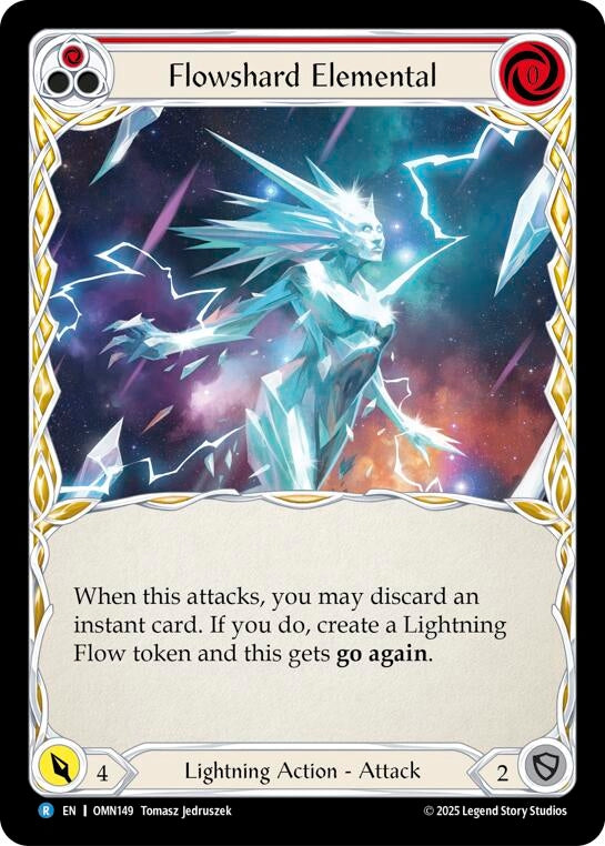 Image for Flowshard Elemental (Red) (OMN149) (Omens of the Third Age) - Flesh and Blood TCG