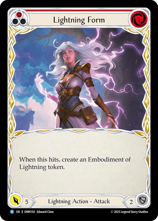 Image for Lightning Form (Red) (OMN150) (Omens of the Third Age) - Flesh and Blood TCG