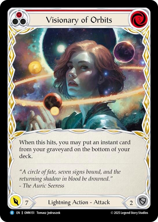 Image for Visionary Of Orbits (Red) (OMN151) (Omens of the Third Age) - Flesh and Blood TCG
