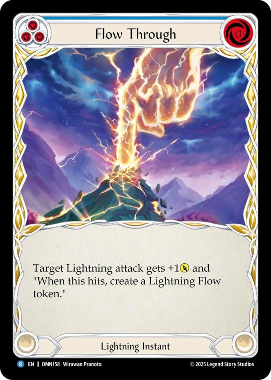 Image for Flow Through (Blue) (OMN158) (Omens of the Third Age) - Flesh and Blood TCG