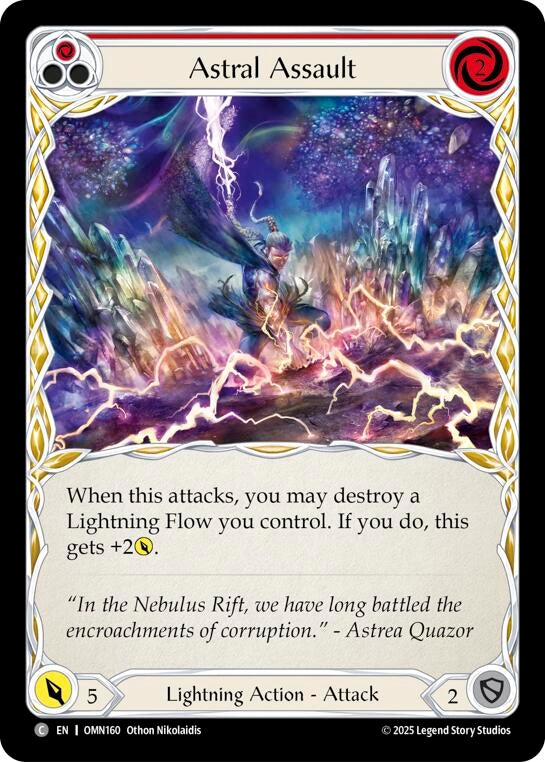 Image for Astral Assault (Red) (OMN160) (Omens of the Third Age) - Flesh and Blood TCG