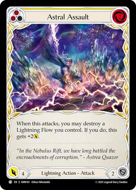 Image for Astral Assault (Yellow) (OMN161) (Omens of the Third Age) - Flesh and Blood TCG