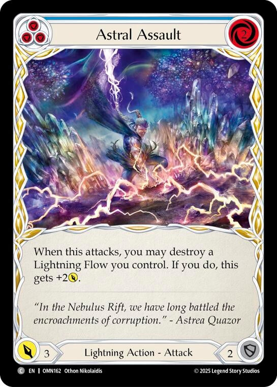 Image for Astral Assault (Blue) (OMN162) (Omens of the Third Age) - Flesh and Blood TCG