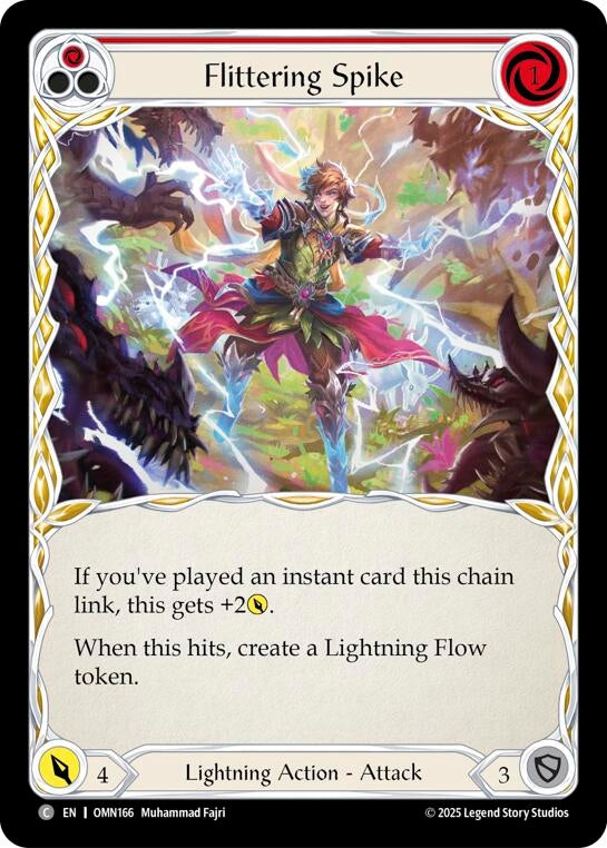 Image for Flittering Spike (Red) (OMN166) (Omens of the Third Age) - Flesh and Blood TCG