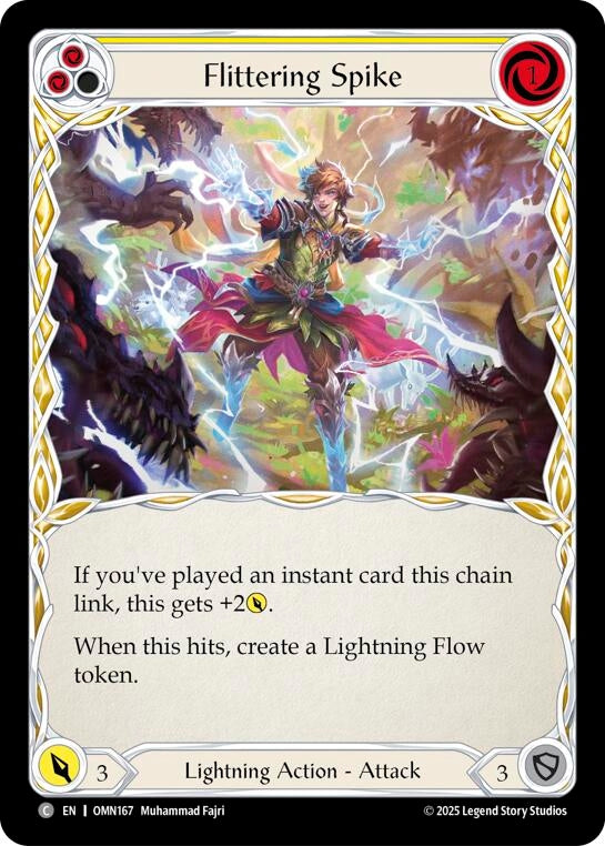 Image for Flittering Spike (Yellow) (OMN167) (Omens of the Third Age) - Flesh and Blood TCG
