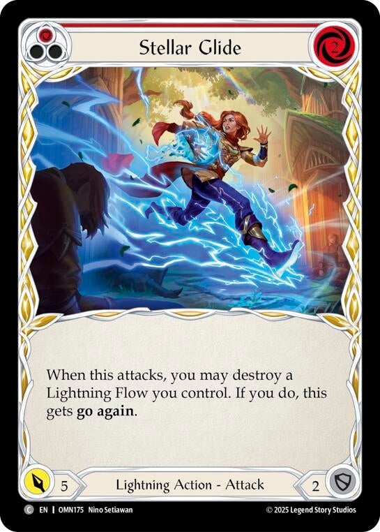 Image for Stellar Glide (Red) (OMN175) (Omens of the Third Age) - Flesh and Blood TCG