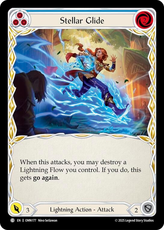 Image for Stellar Glide (Blue) (OMN177) (Omens of the Third Age) - Flesh and Blood TCG