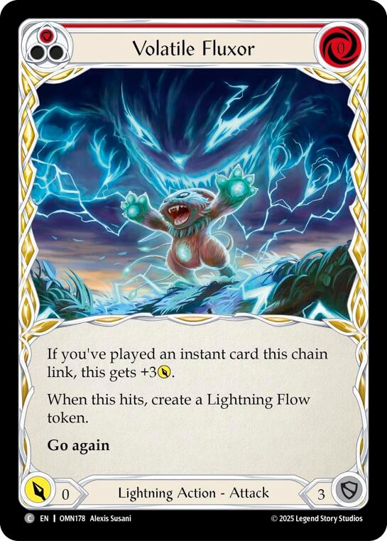 Image for Volatile Fluxor (Red) (OMN178) (Omens of the Third Age) - Flesh and Blood TCG