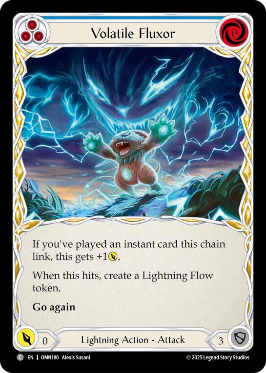 Image for Volatile Fluxor (Blue) (OMN180) (Omens of the Third Age) - Flesh and Blood TCG