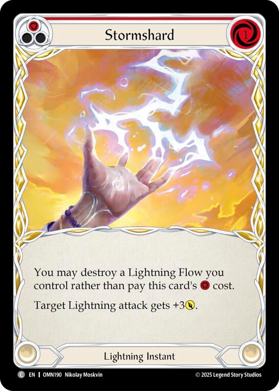 Image for Stormshard (Red) (OMN190) (Omens of the Third Age) - Flesh and Blood TCG