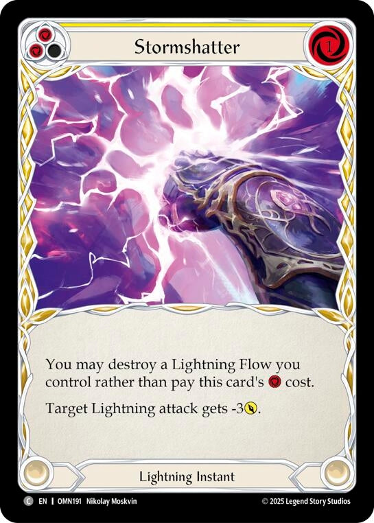 Image for Stormshatter (Yellow) (OMN191) (Omens of the Third Age) - Flesh and Blood TCG